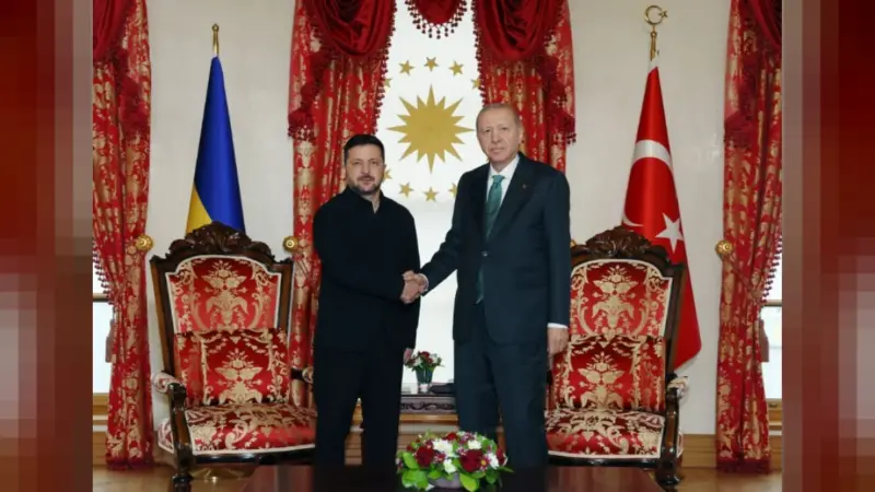 Cumhurbaşkanı Erdoğan, Ukrayna Devlet Başkanı Zelenskiy ile İstanbul'da görüştü