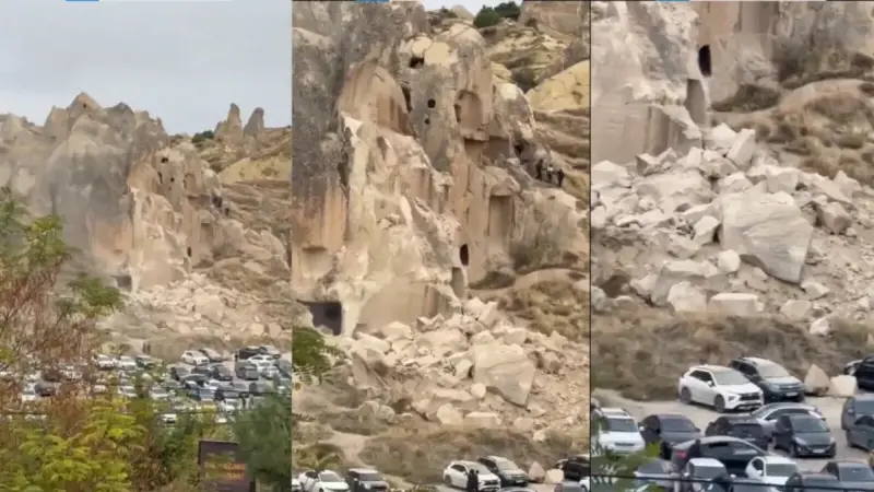 Nevşehir Göreme'de peribacası çöktü: Gazeteci çift ve bir turist hayatını kaybetti