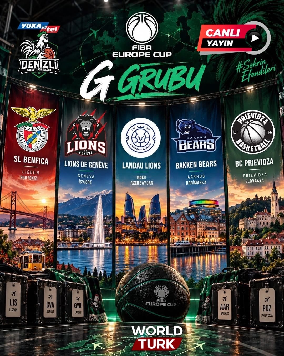 Denizli Basket Avrupa’da Perdeyi Açıyor